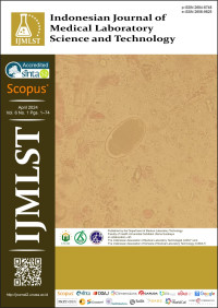 Image of Indonesia journal of medical laboratory science and technology -  Vol. 6 No. 1 (2024)