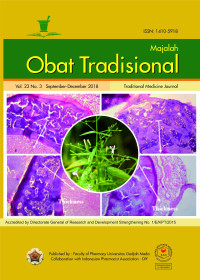 Image of MAJALAH OBAT TRADISIONAL - Vol 23 No 3 (2018)