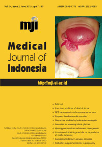 Image of Medical Journal of Indonesia Vol 24, No 2, June (2015), pp 67 - 130