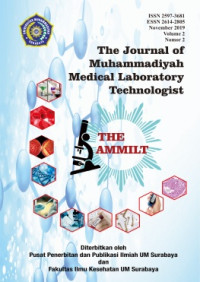 Image of The Journal of Muhammadiyah Medical Laboratory Technologist - Vol 2 No 2 (2019)