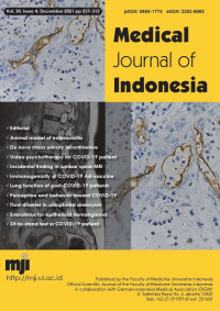 Image of MJI Medical Journal of Indonesia - Vol 30 No 4 (2021): December