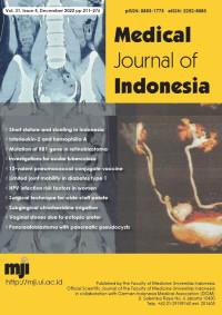 Image of MJI Medical Journal of Indonesia -  Vol 31 No 4 (2022): December