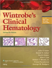 Image of Wintrobe's clinical hematology. Edition 30