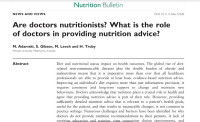 Image of Are doctors nutritionists? What is the role of doctors in providing nutrition advice?