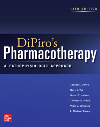 Image of DiPiro's Pharmacotherapy - A Pathophysiologic approach. Edition 12