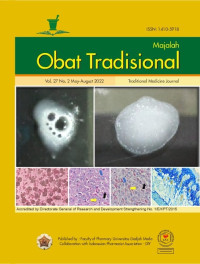 Image of MAJALAH OBAT TRADISONAL - Vol 27. No. 2 (2022)